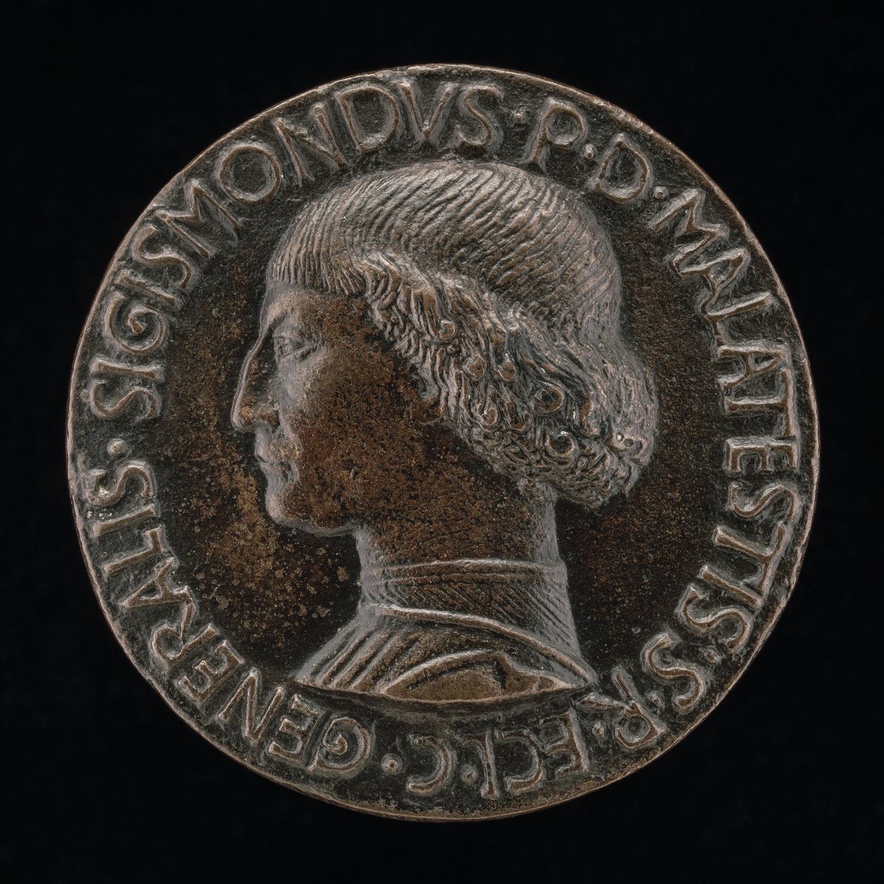 Sigismondo Pandolfo Malatesta, 1417-1468, Pán Rimini a Fano [avers], 1446. od Matteo di Andrea de Pasti