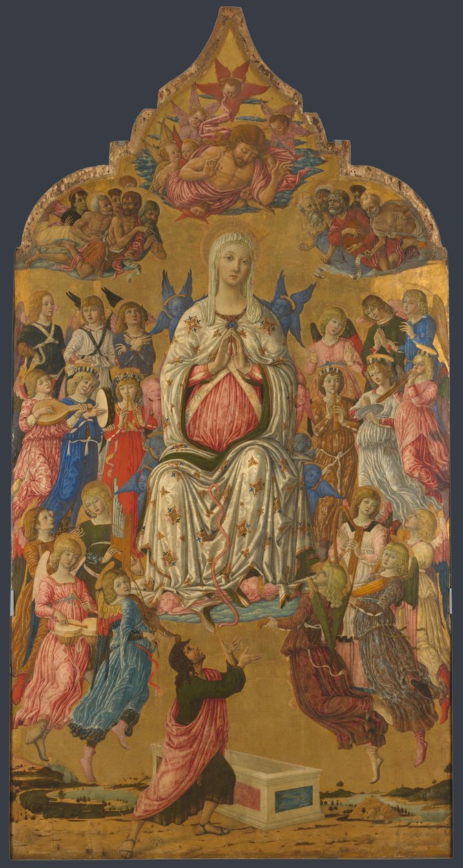 Nanebevzetí Panny Marie, 1474 od Matteo di Giovanni