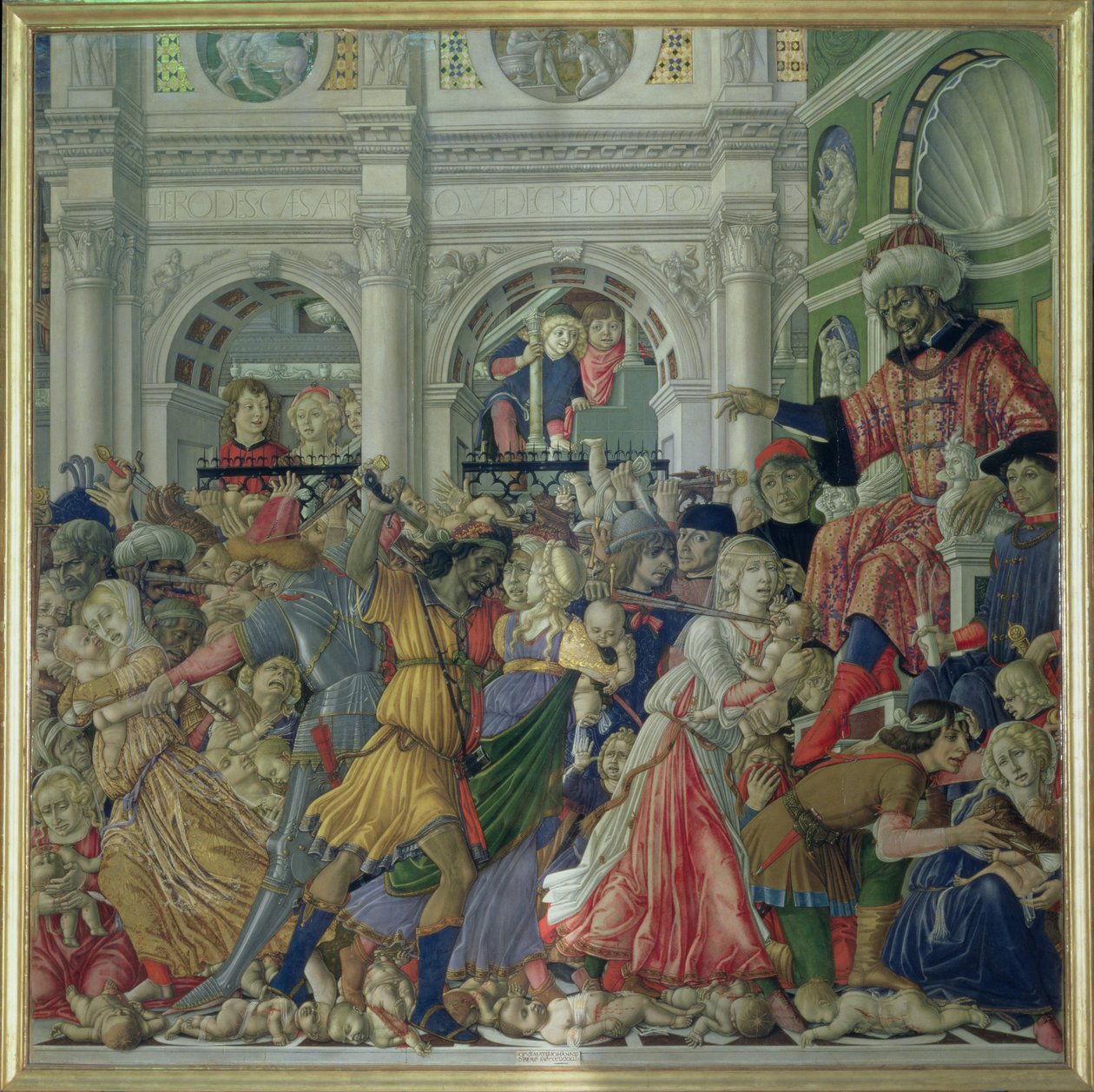 The Massacre of the Innocents, 1482 (tempera na panelu) od Matteo di Giovanni di Bartolo