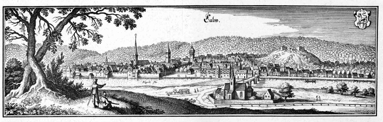 Calw.jpg - výňatek z Topographia Sueviae (Schwaben) od Matthaus Merian