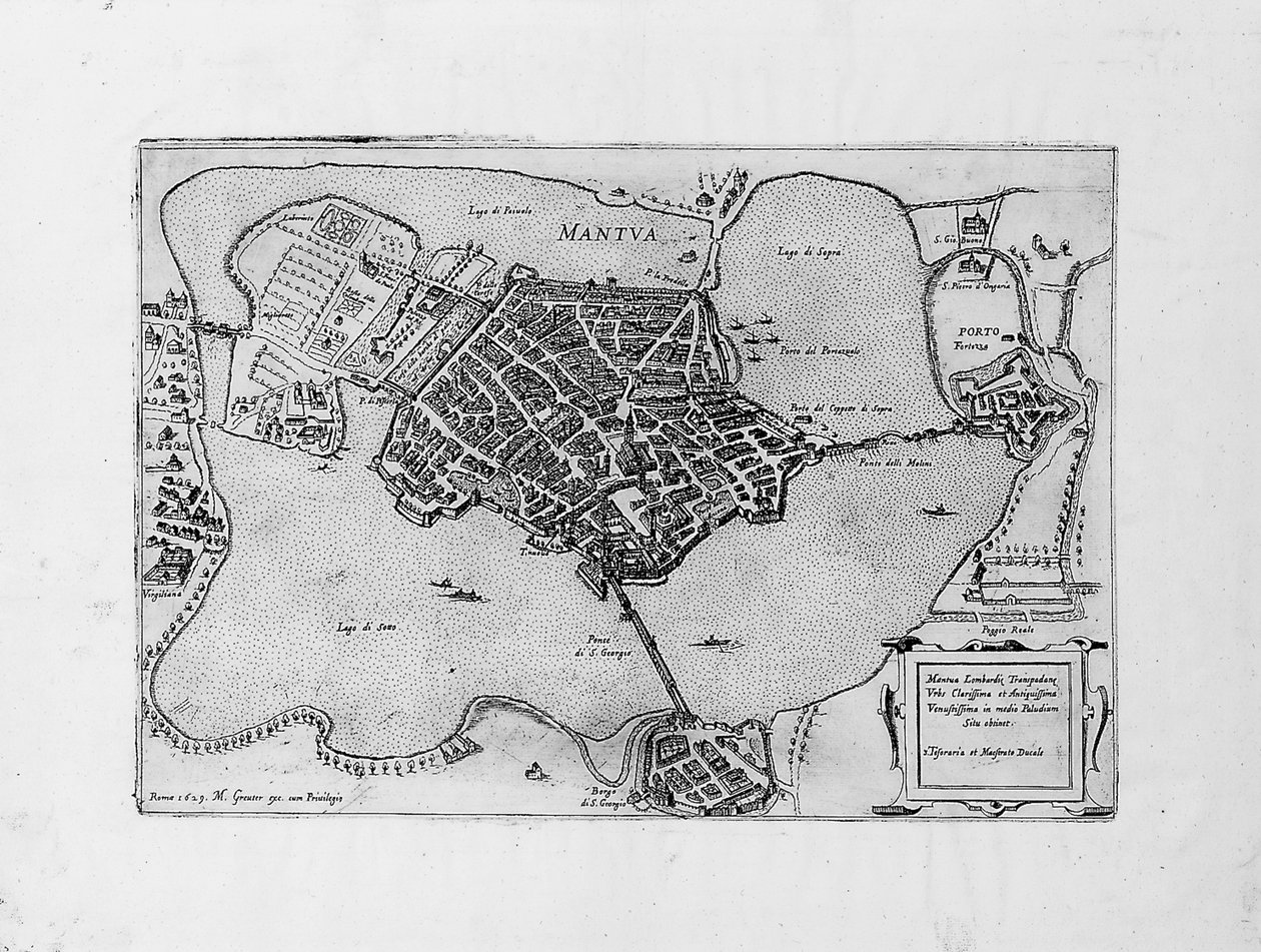 Mantova, 1629 od Matthaus Greuter