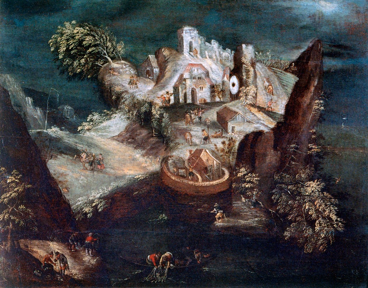Antropomorfní krajina, c1613-1650 od Matthaus Merian