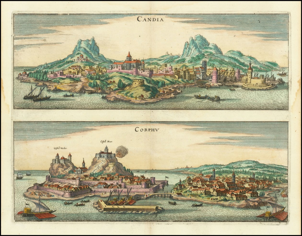 Candia, Corphu od Matthaus Merian