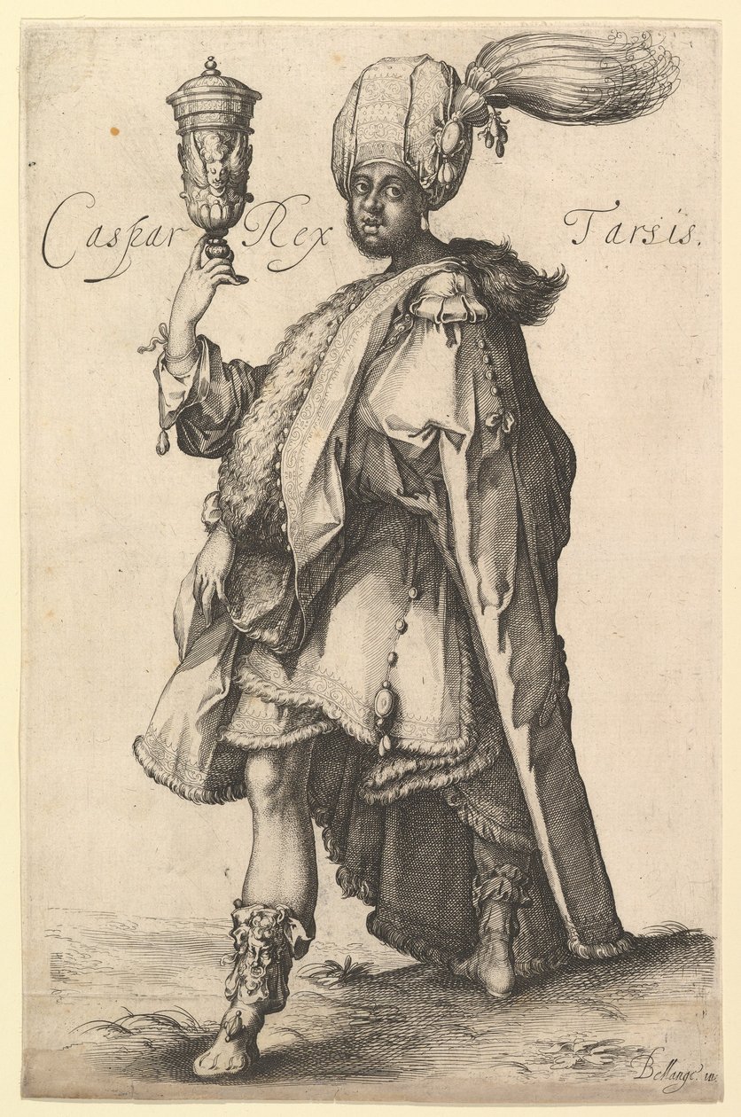 Caspar, po sérii Tří králů od Jacquese Bellange, ca. 1615. od Matthaus Merian