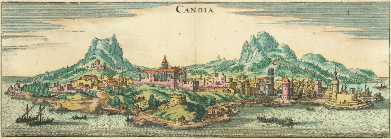 Heraklion - Candia, Corphu (oříznuto) od Matthaus Merian