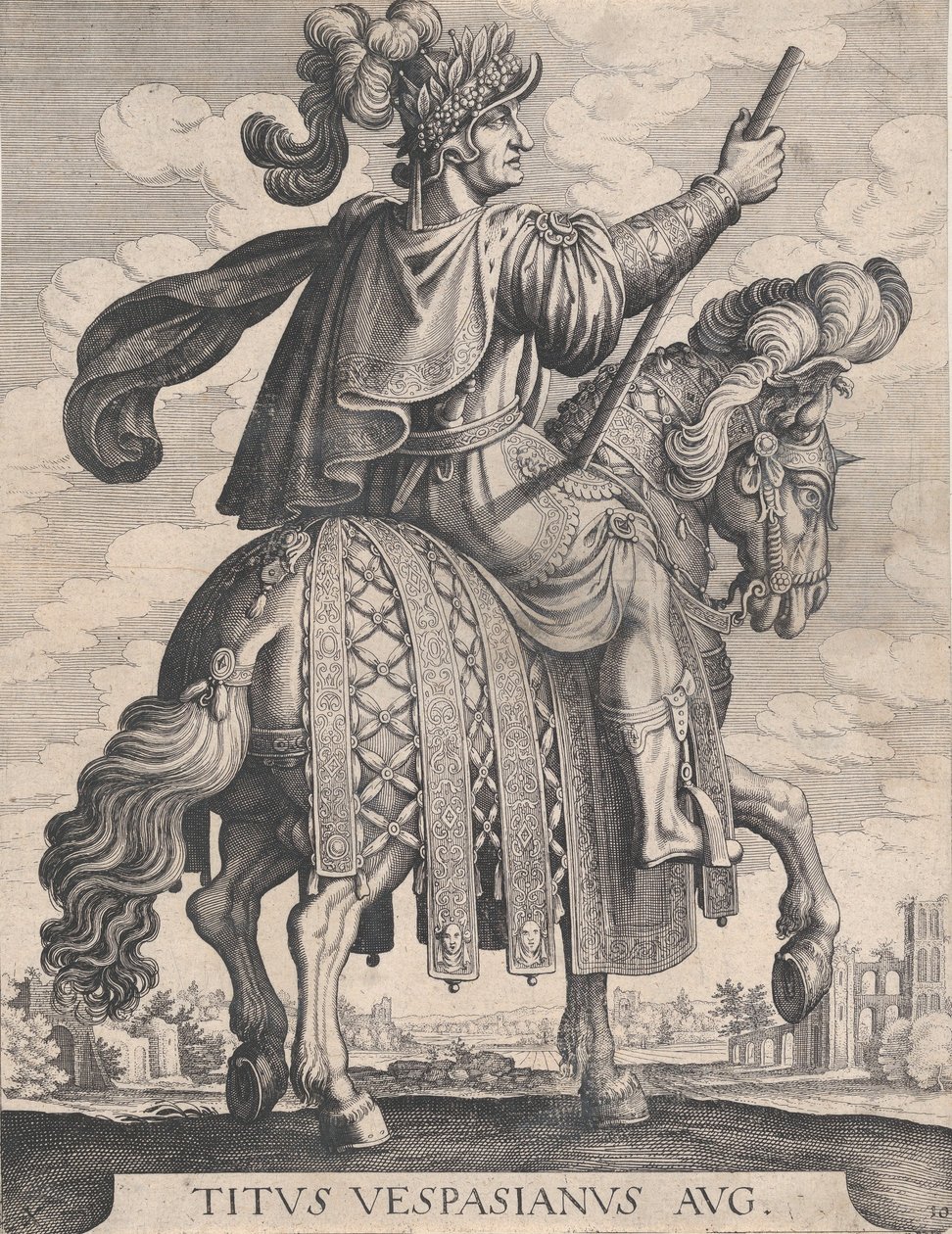 Deska 10: Císař Titus na koni, z 