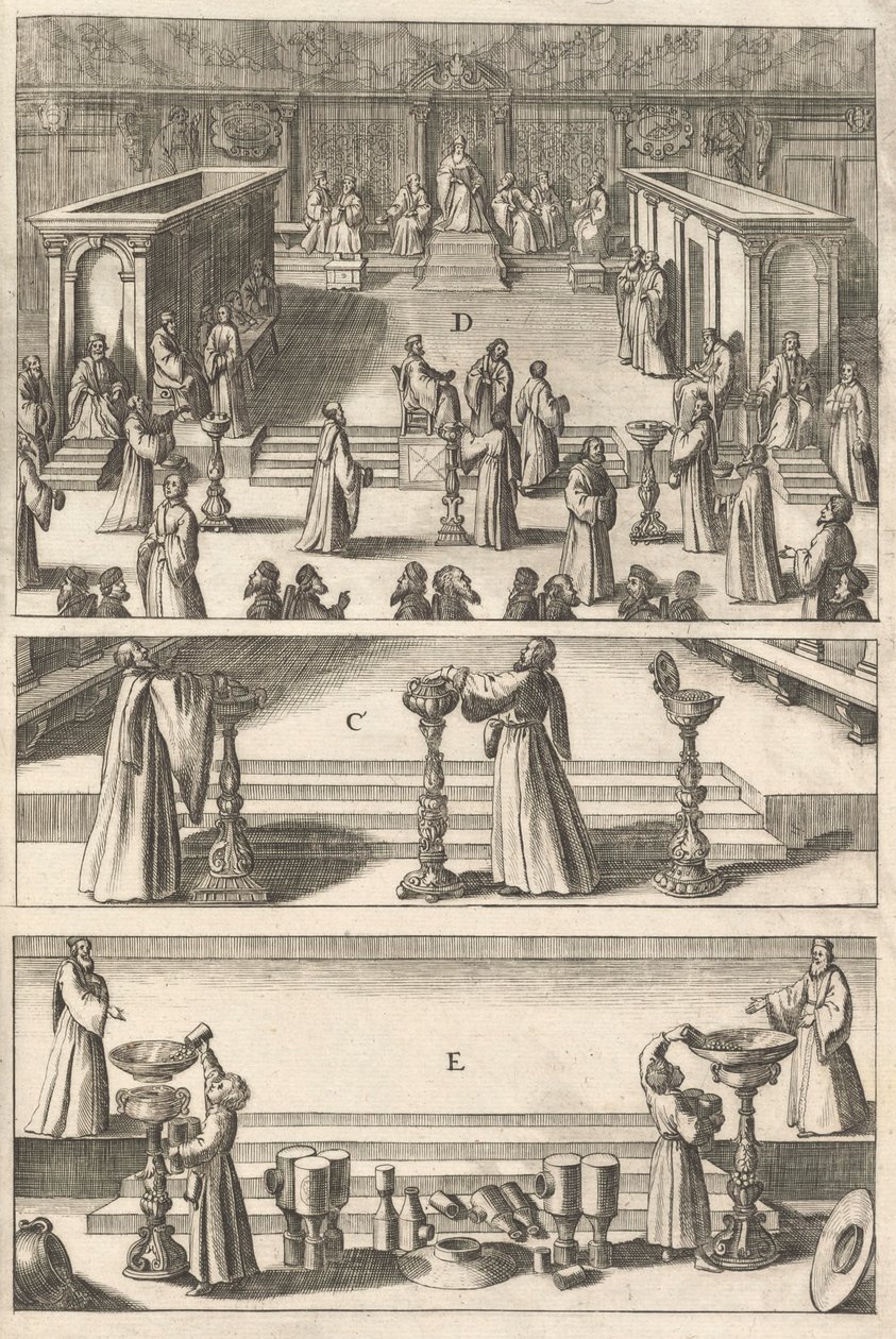 Deska z "Topografie Itálie", 1688 od Matthaus Merian