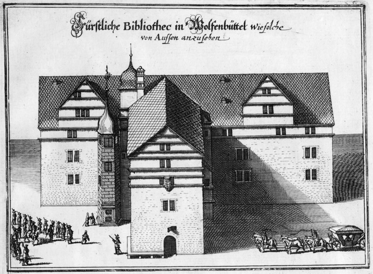 Knihovna Herzoga Augusta ve Wolfenbüttelu, mezi 1655 a 1660 od Matthaus the Elder Merian