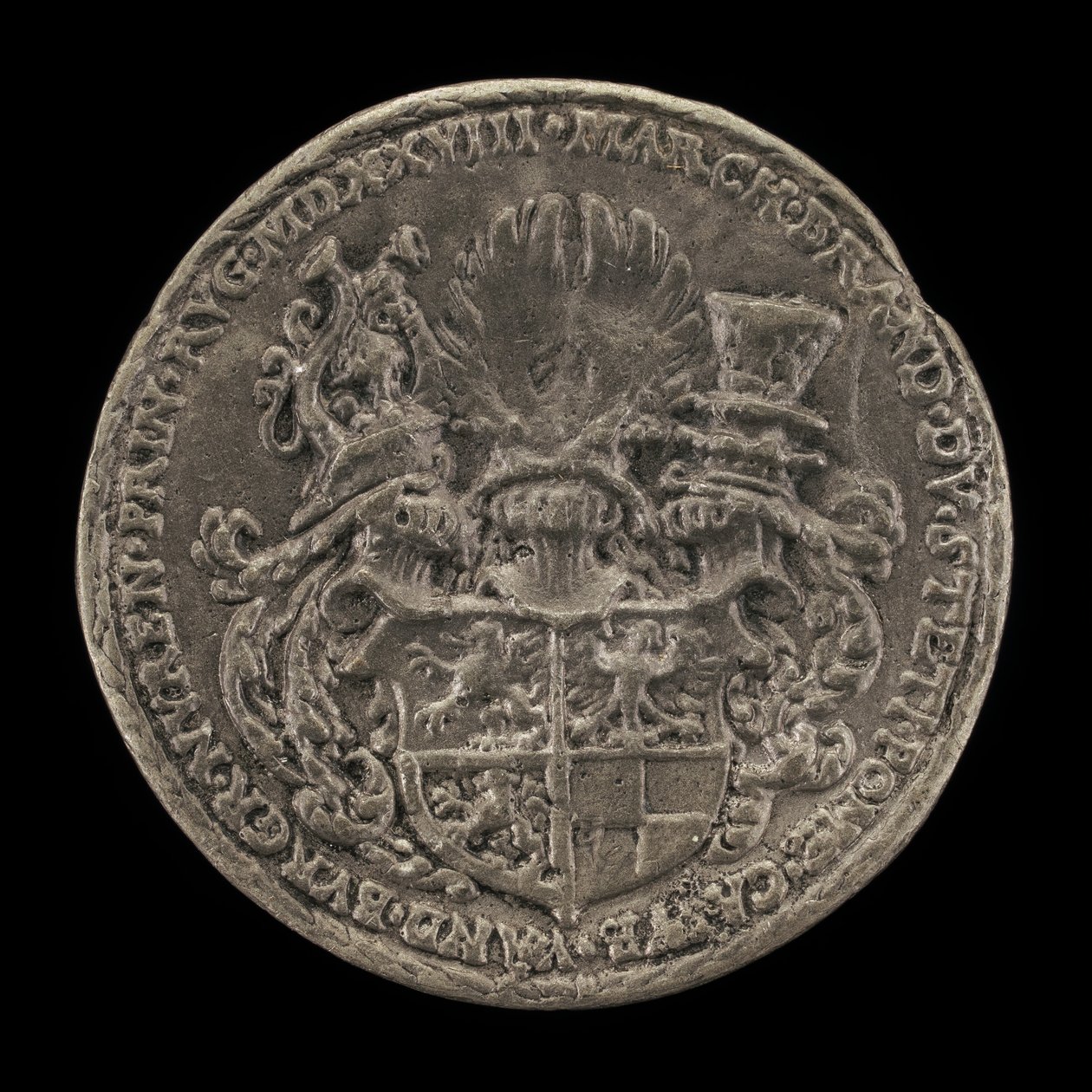 Blazon of Arms [reverse], 1528. od Matthes Gebel