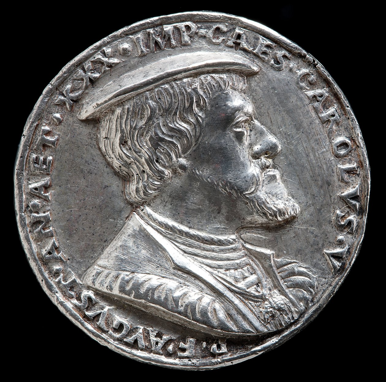 Karel V., 1500-1558, španělský král 1516-1556, císař Svaté říše římské 1519 [avers], 1530. od Matthes Gebel