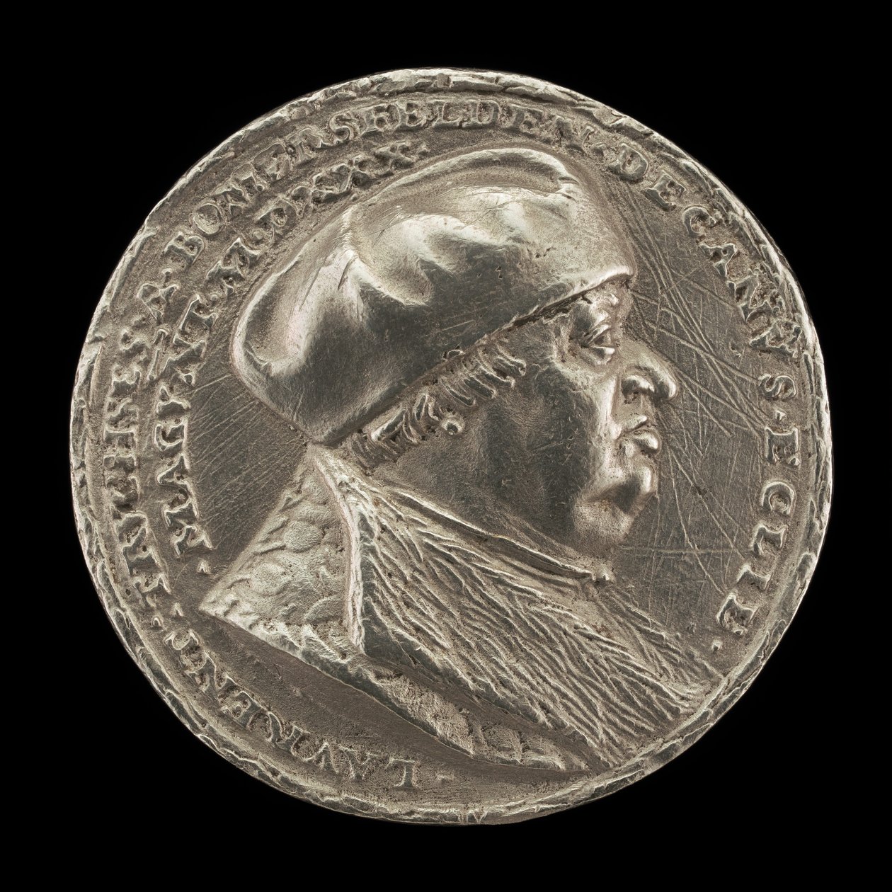 Lorenz Truchsess von Pommersfelden, 1473-1543, děkan katedrály v Mohuči [avers]. od Matthes Gebel