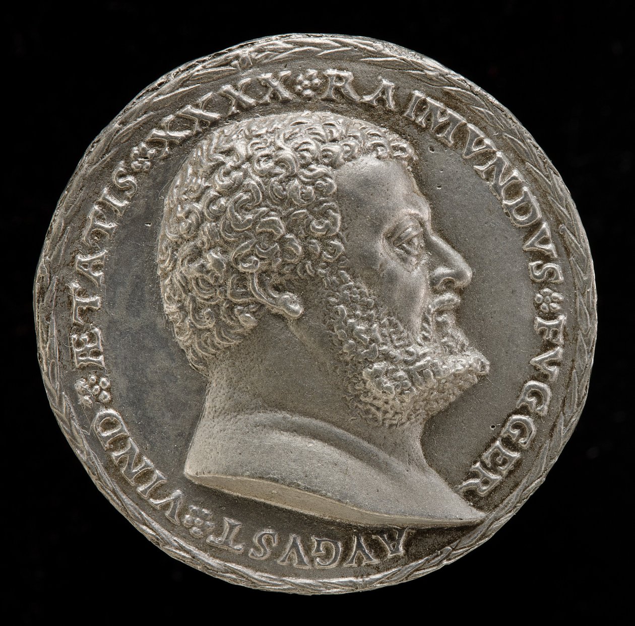 Raymund Fugger, 1489-1535, učenec a mecenáš umění [avers]. od Matthes Gebel