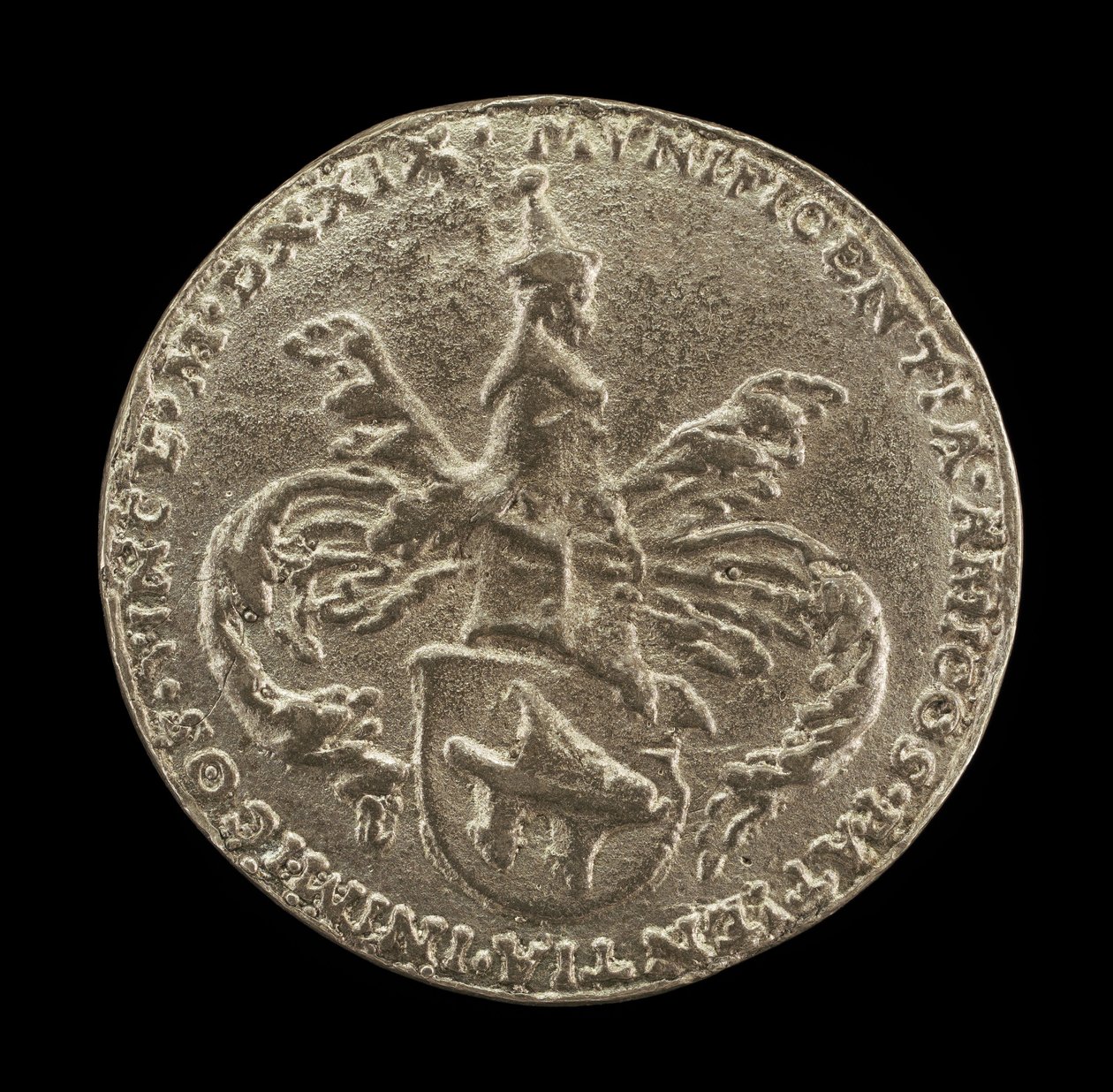 Shield of Arms, Crest and Mantling [reverse], 1529. od Matthes Gebel