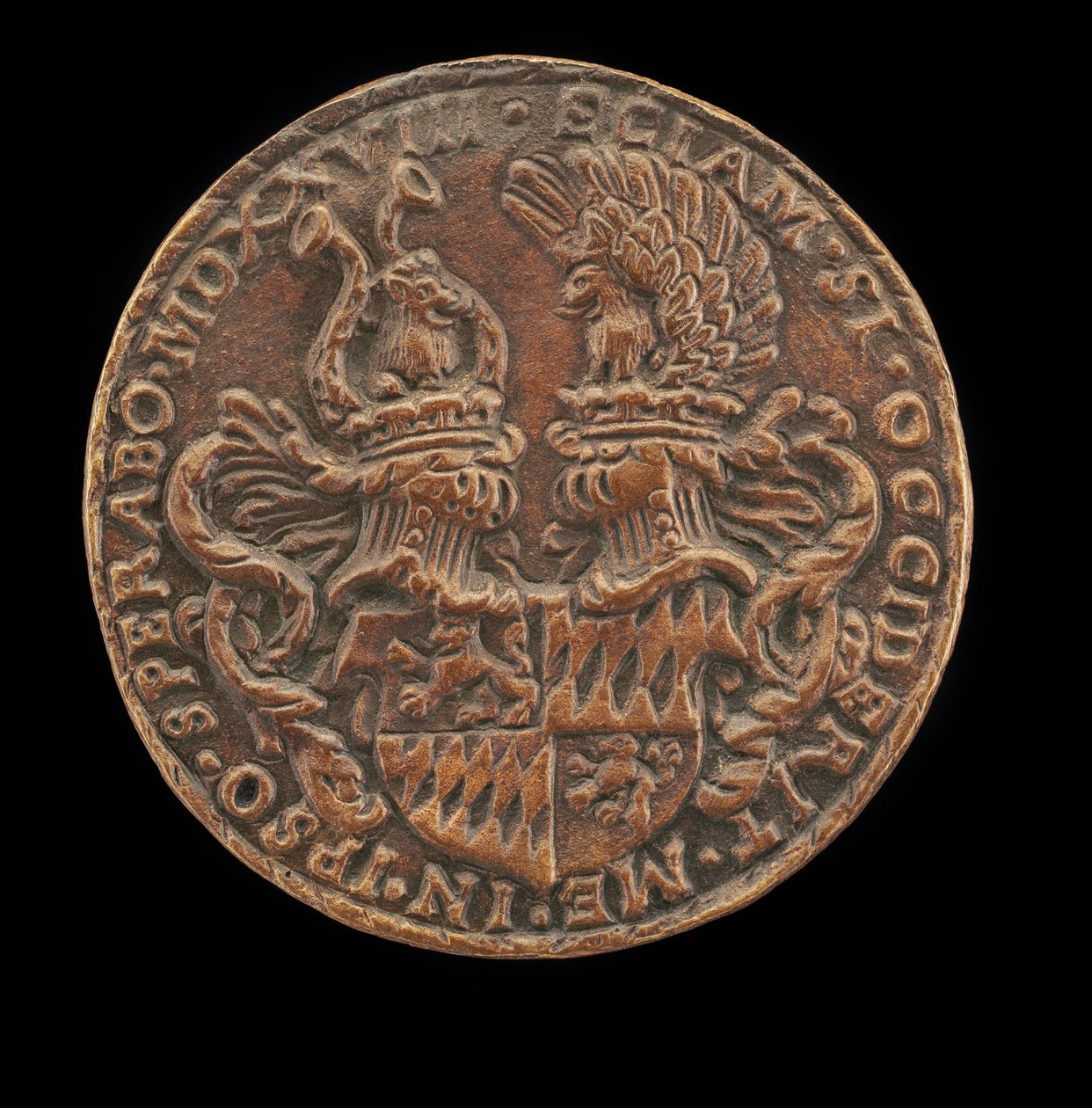 Štít s Casques a hřebeny [revers], 1528. od Matthes Gebel