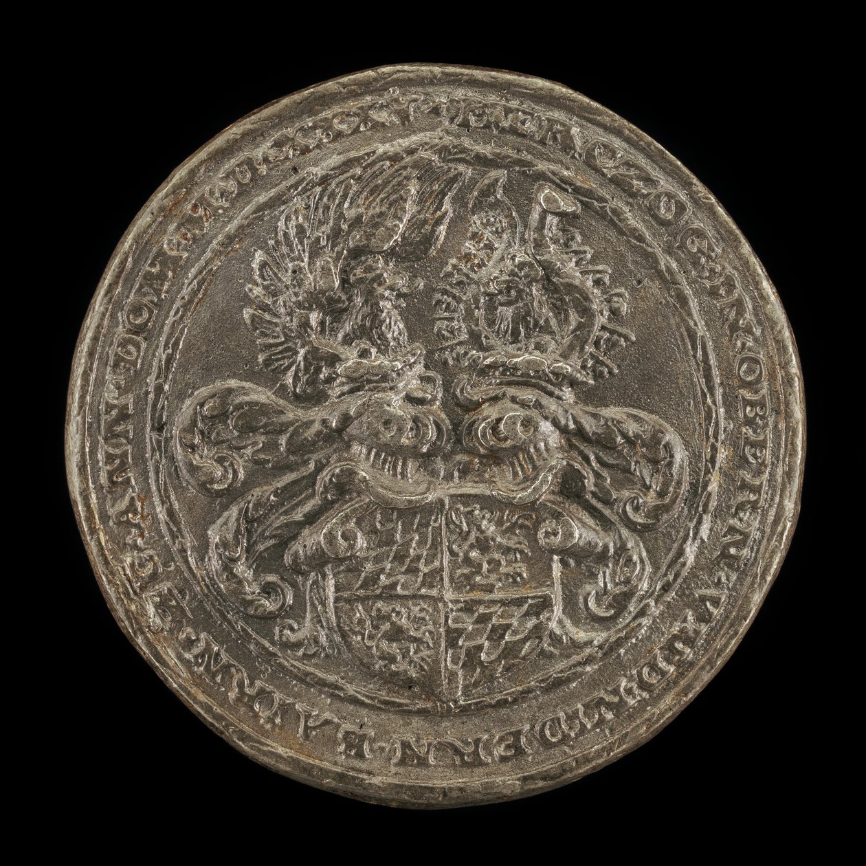 Štít s Casques a hřebeny [revers], 1535. od Matthes Gebel