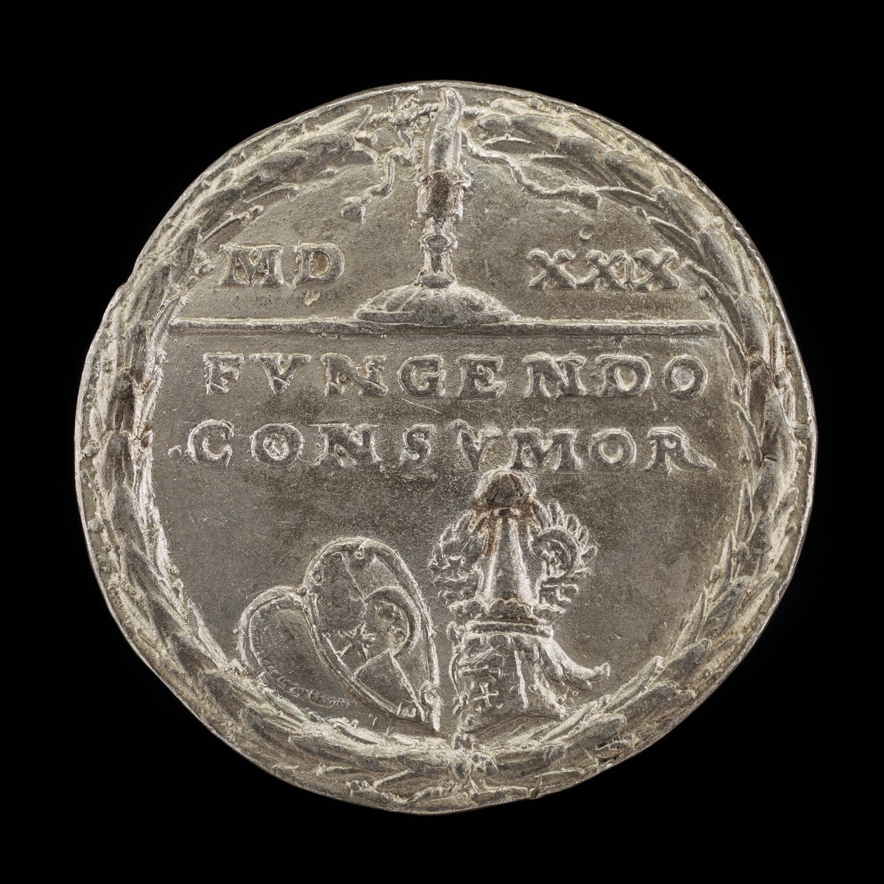Štíty a přilba [reverzní], 1529. od Matthes Gebel