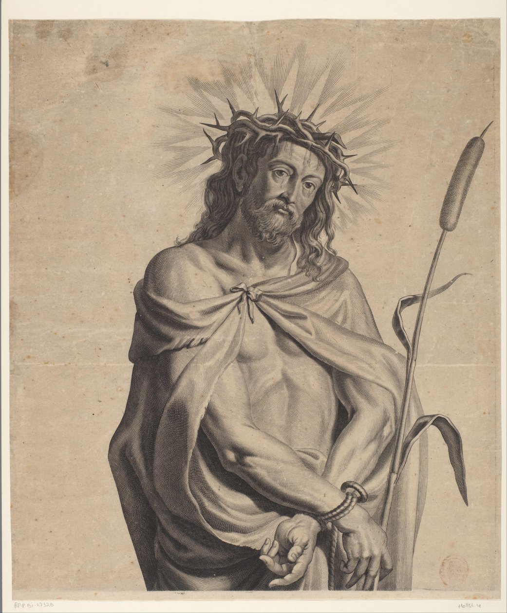 Ecce Homo Série Ecce Homo, Kristus ukřižovaný, Panna Maria a Jan Evangelista (název série) od Mattheus Borrekens