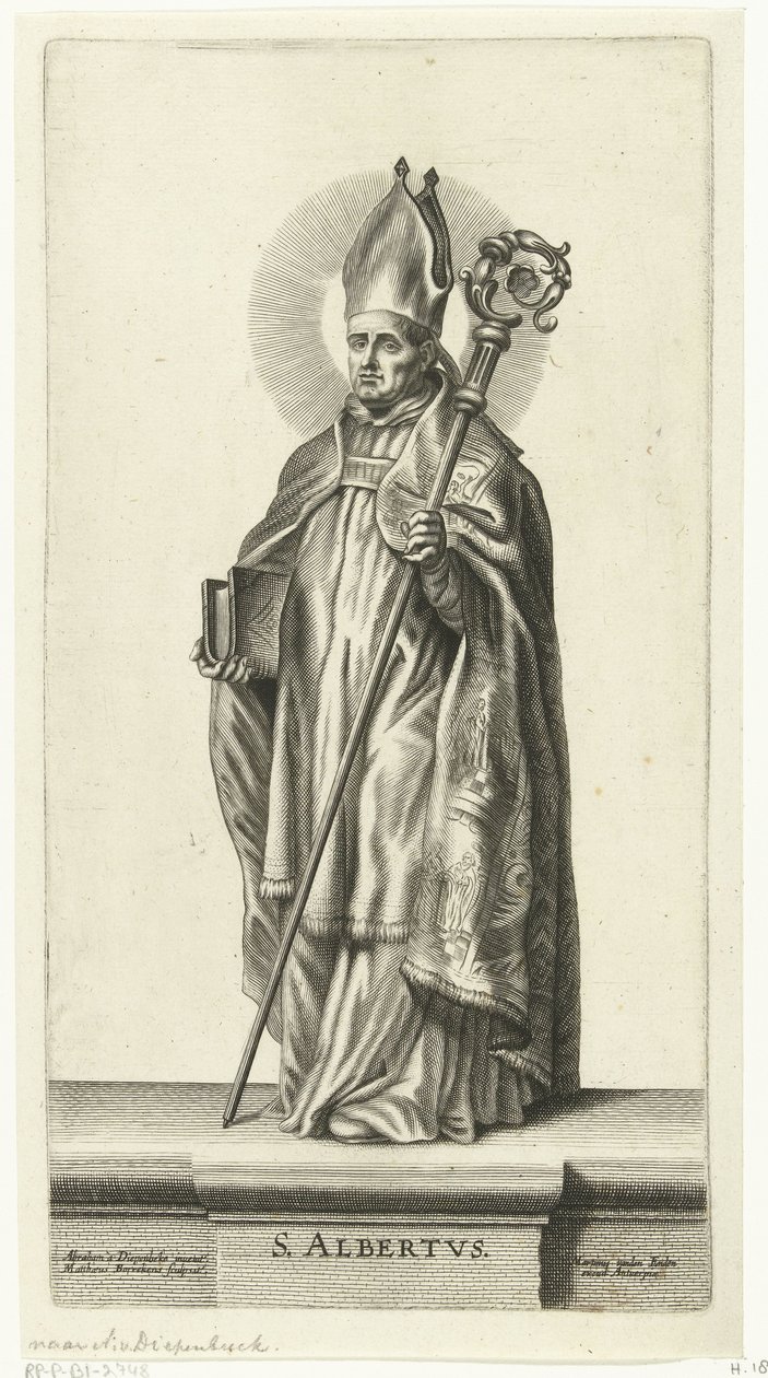 Svatý Albert S. Albertus (titul na předmětu) Saints (název série) od Mattheus Borrekens