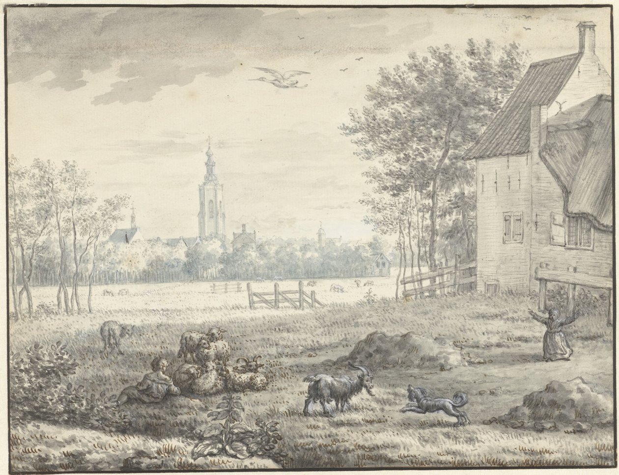Pohled na Haag od Mattheus Verheyden