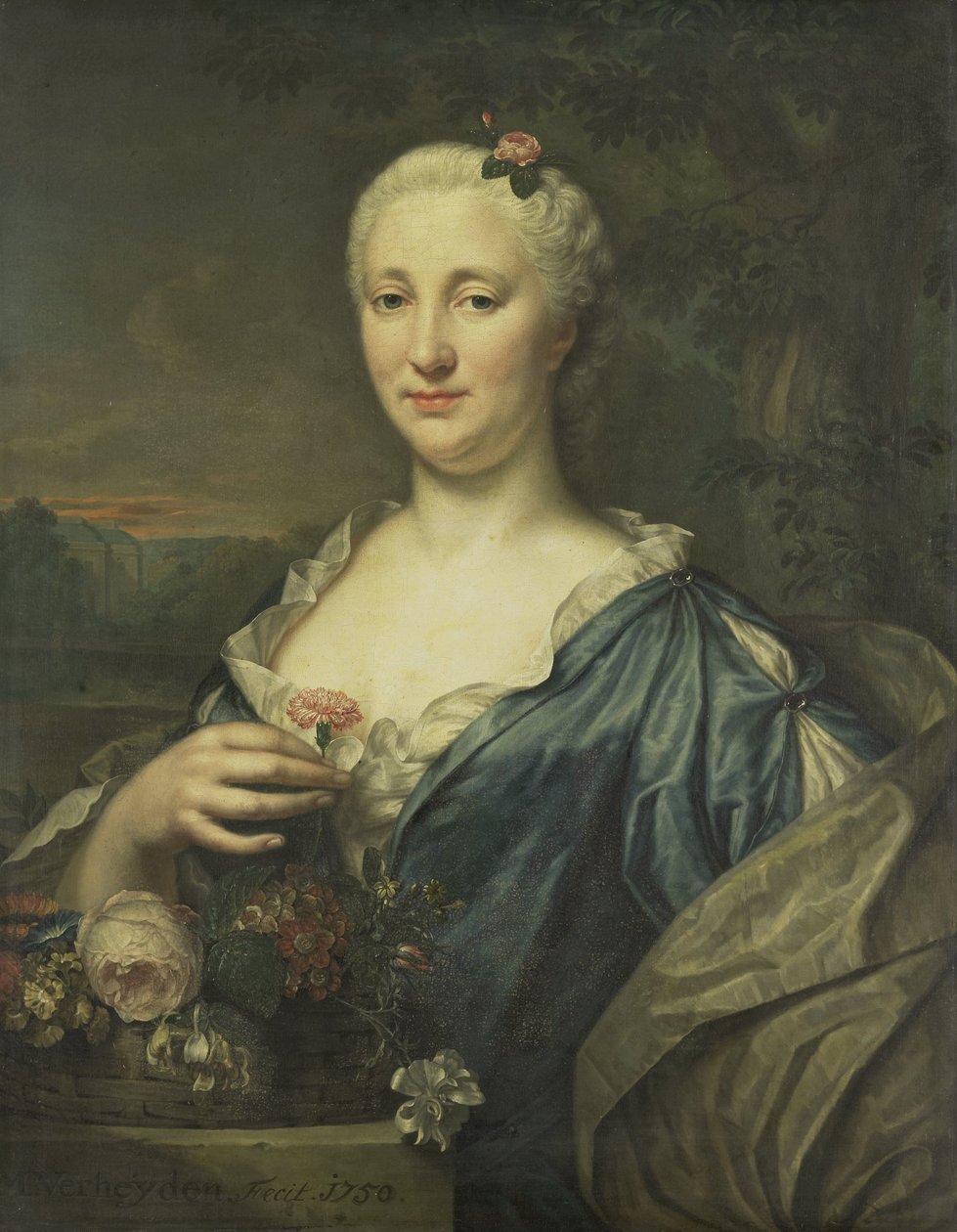 Portrét Agnes Margaretha Albinus, manželka Coenraad van Heemskerck od Mattheus Verheyden