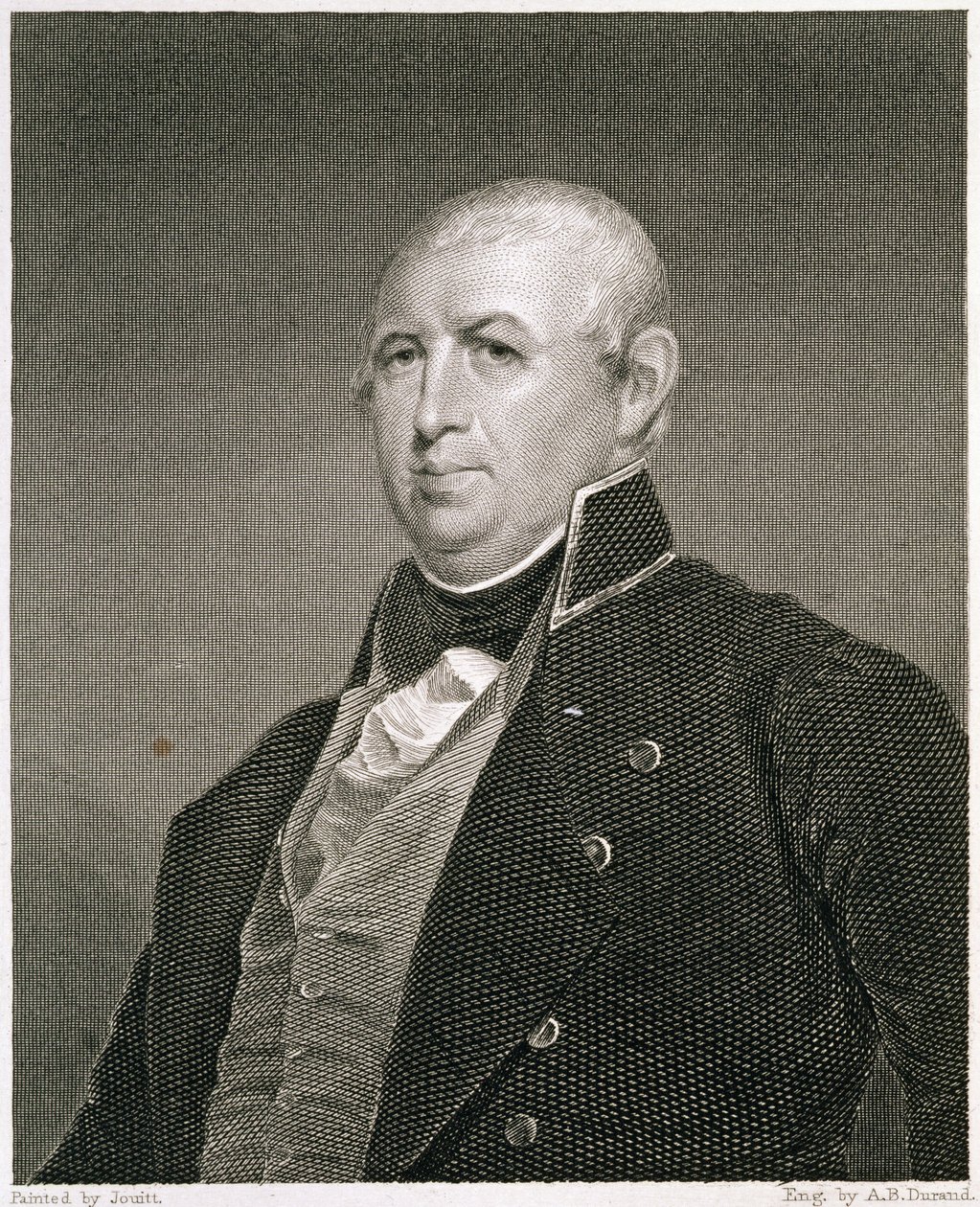 Isaac Shelby (1750-1826), vyryl Asher Brown Durand (1796-1886) od Matthew Harris Jouett