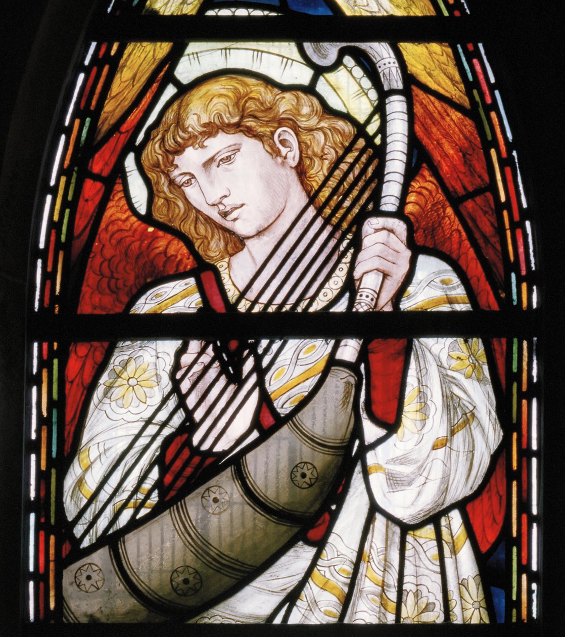 Aberdeen, St Machars Cathedral, Cottier & Co, Angel Musician detail, 1873 od Matthew Maris