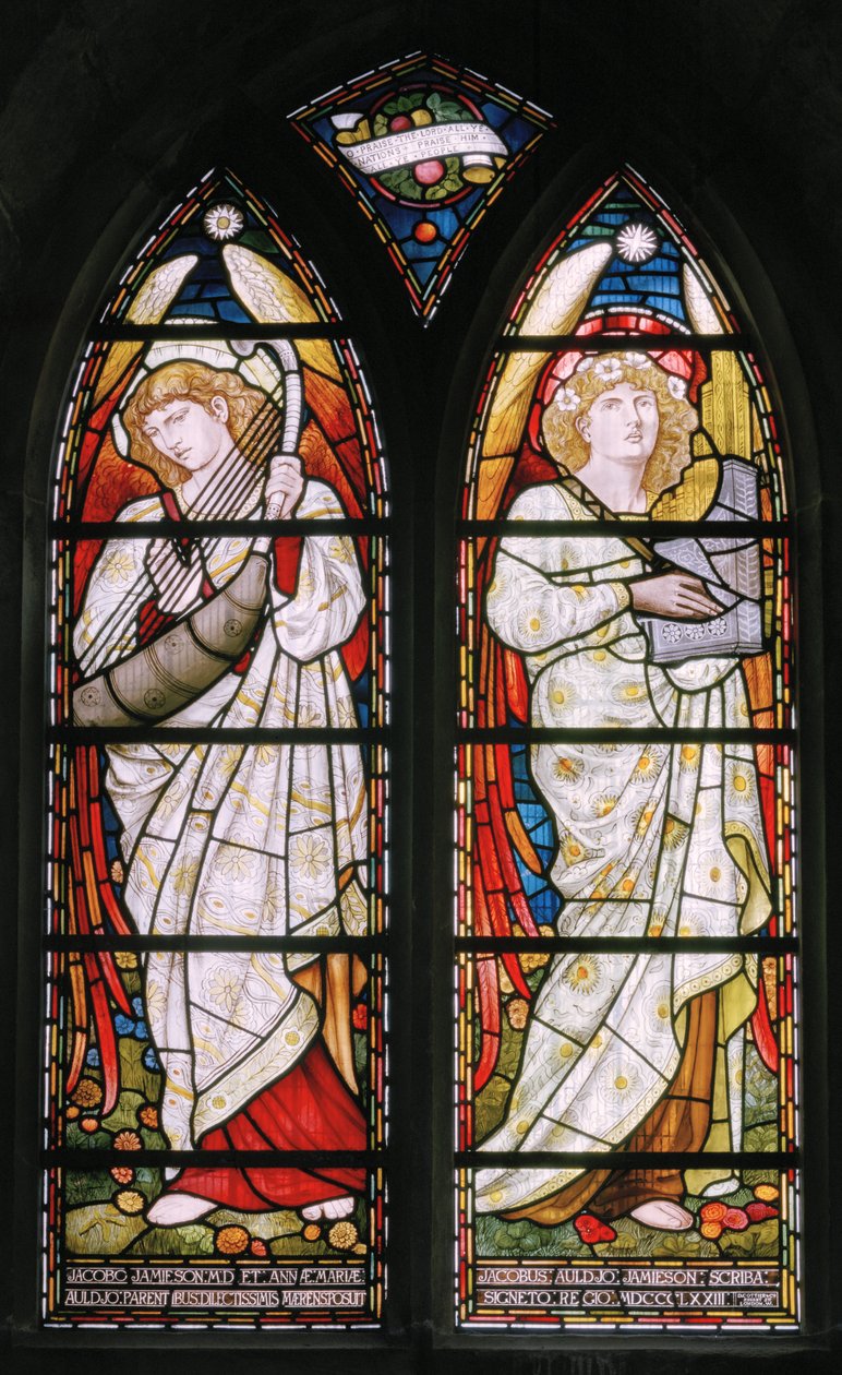 Aberdeen, St Machars Cathedral, Cottier & Co, Angel Musicians, 1873 od Matthew Maris
