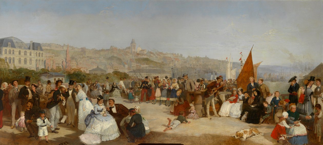 Molo Boulogne, 1870 od Matthew Somerville Morgan