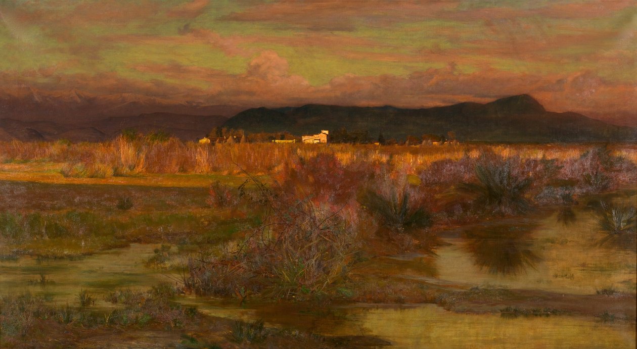 Dosvit v Itálii - večer, 1909 od Matthew Ridley Corbet