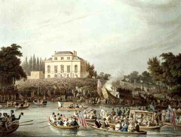 Příjezd vodníků do Brandenburgh House od Matthew Dubourg