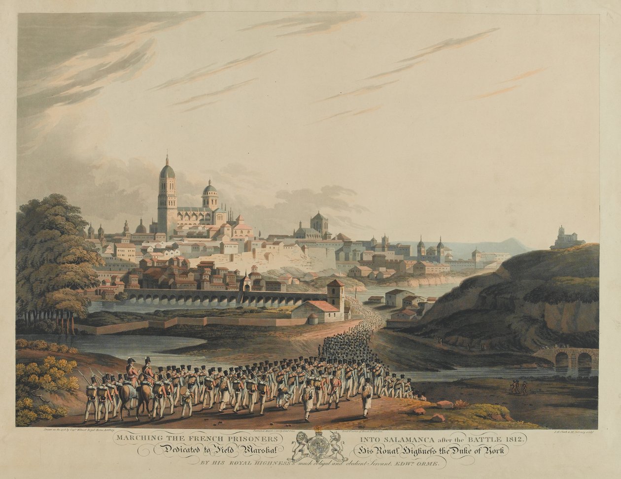 Pochod francouzských zajatců do Salamanky po bitvě 1812 od Matthew Dubourg