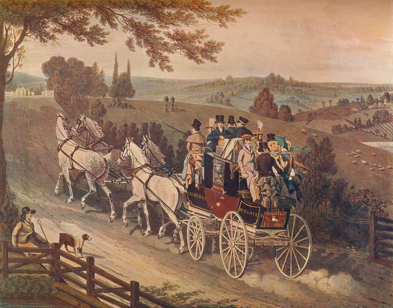 Stage Coach, 1822 od Matthew Dubourg