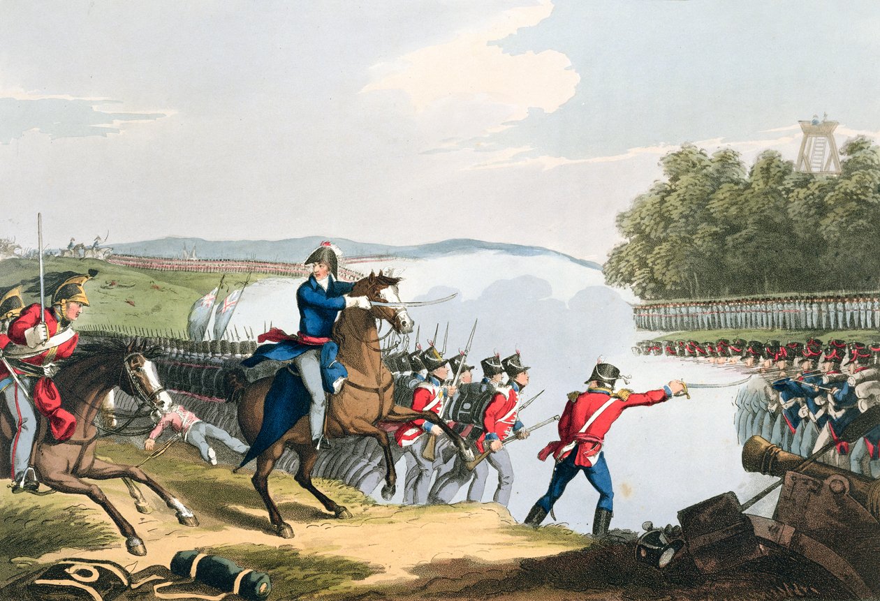 „Bitva u Waterloo, kterou rozhodl vévoda z Wellingtonu“, 1815 1816 od Matthew Dubourg