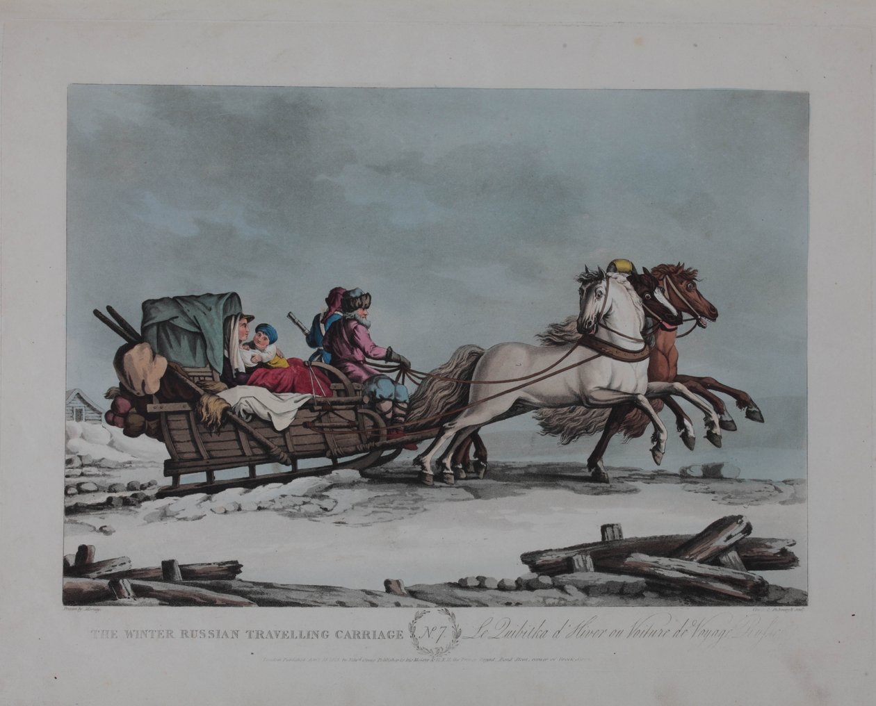Zimní ruský cestovní kočár, 1810s od Matthew Dubourg