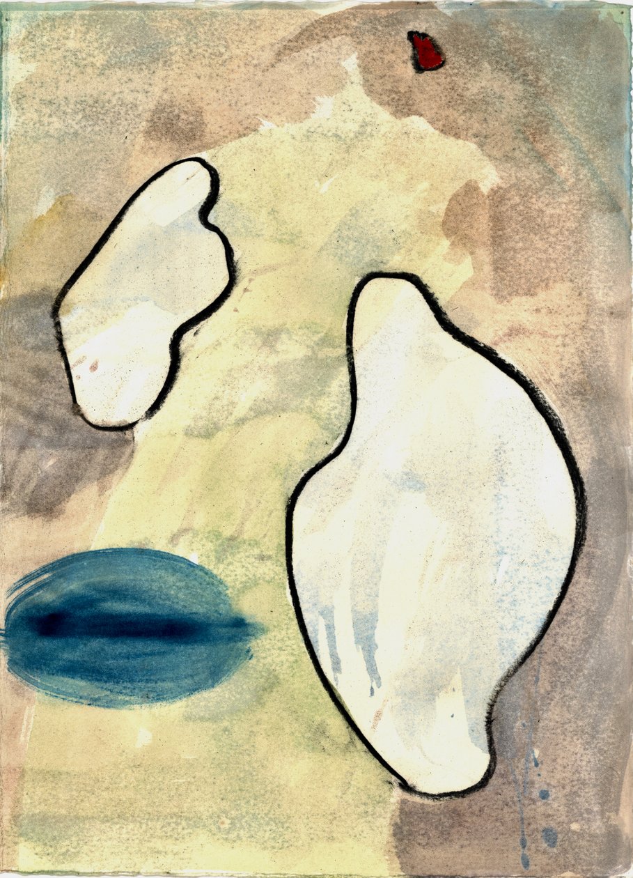 Du Serie Douce Le Matin 3, 2021 (akvarel a uhel) od Matthew Hilton