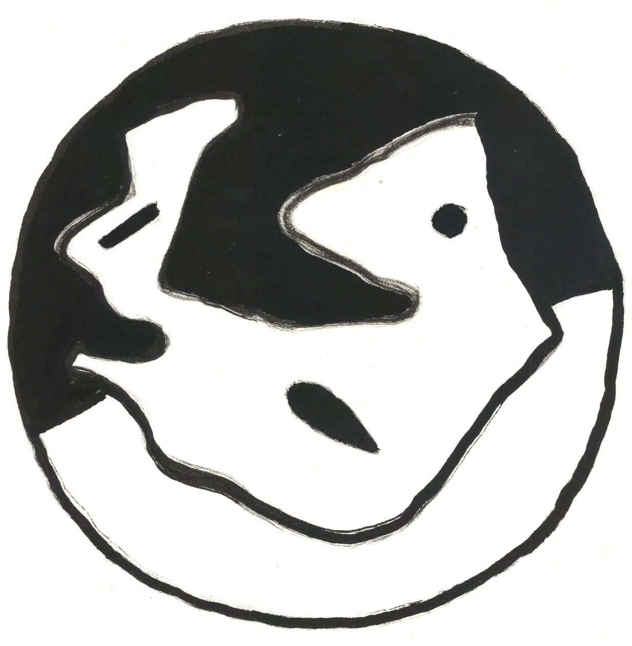 Du Serie Glyphes 11, 2017 (indický inkoust) od Matthew Hilton