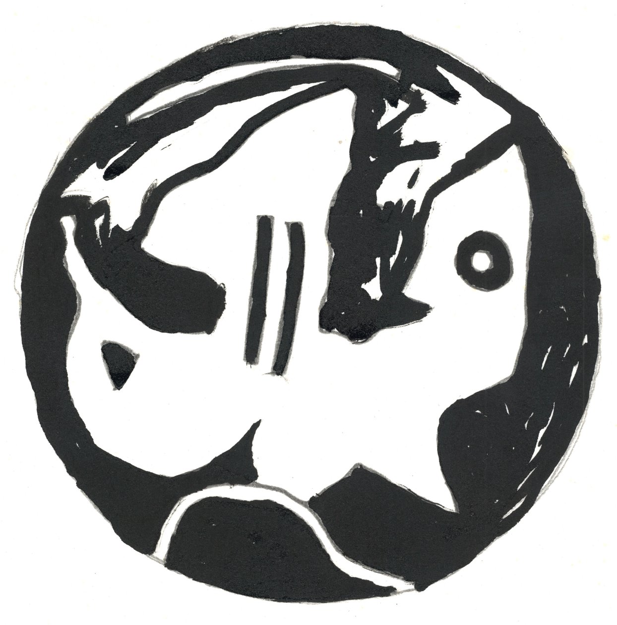 Du Serie Glyphes 1, 2017 (indická tuš) od Matthew Hilton