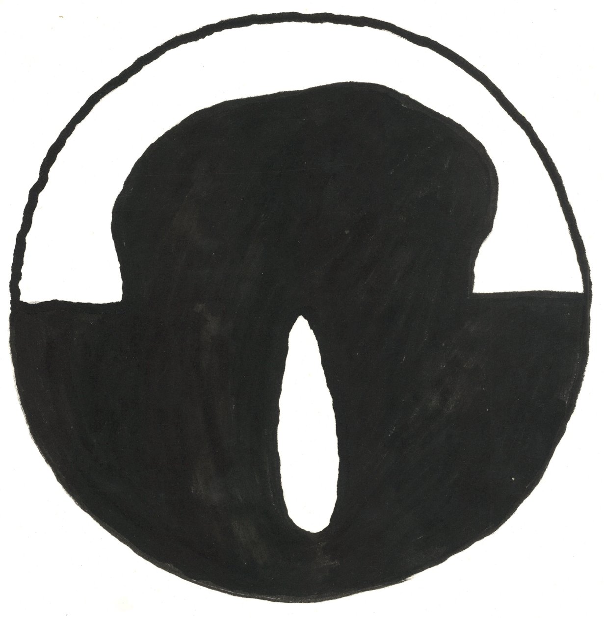 Du Serie Glyphes 7, 2017 (indický inkoust) od Matthew Hilton