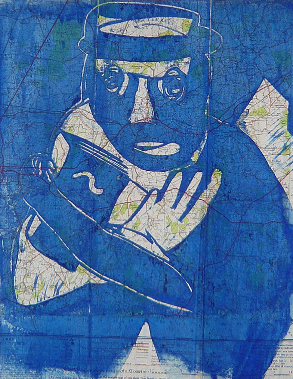 opouštět Anglii, 2004 (linoryt) od Matthew Hilton