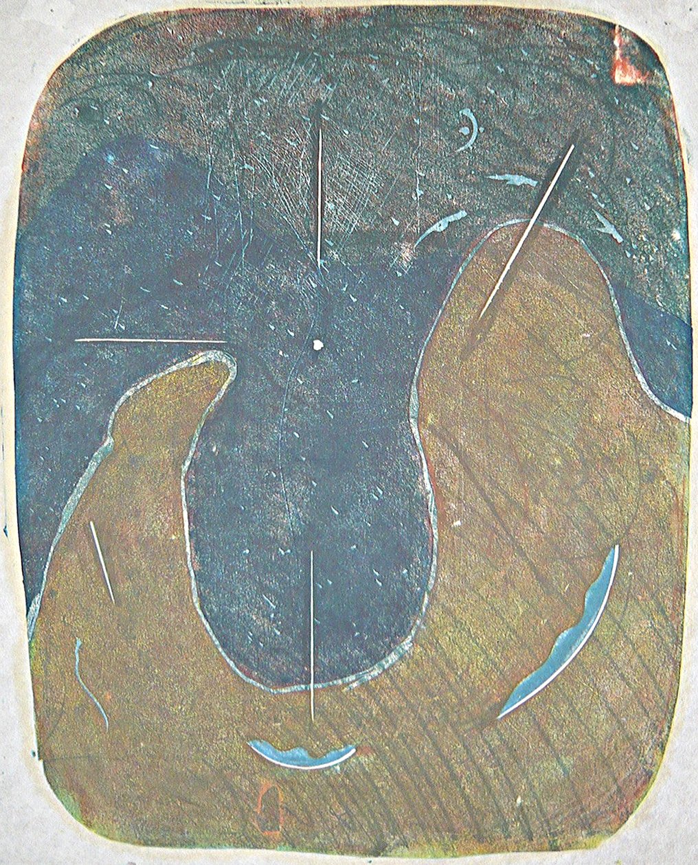 tabla one, 2012 (linoryt) od Matthew Hilton