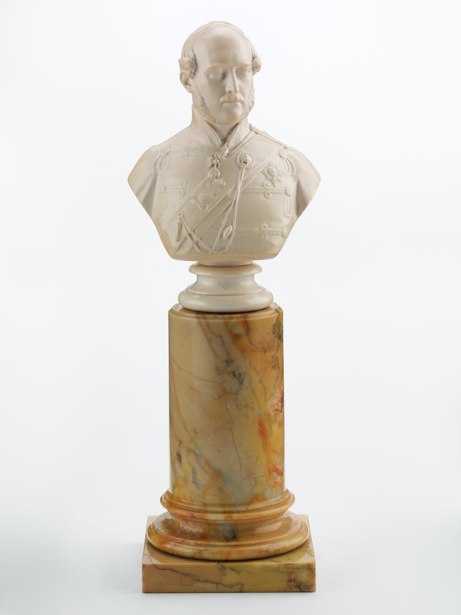 Busta prince Alberta, kolem roku 1856 (slonovina a mramor) od Matthew Noble
