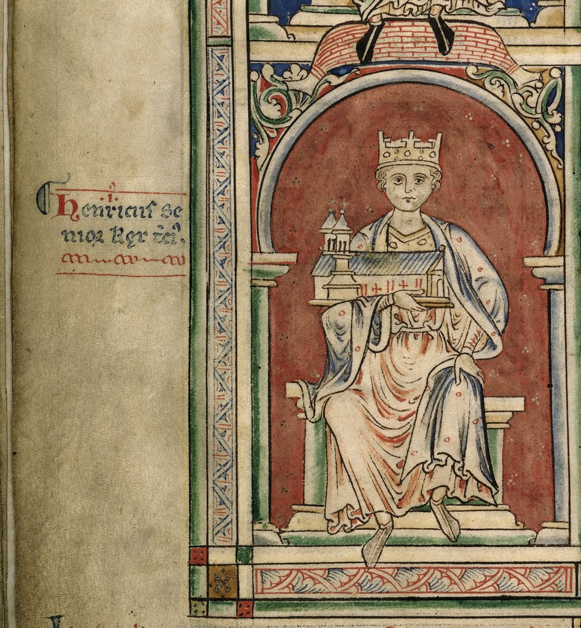 Jindřich I. Anglický Z Historia Anglorum, Chronica majora od Matthew Paris