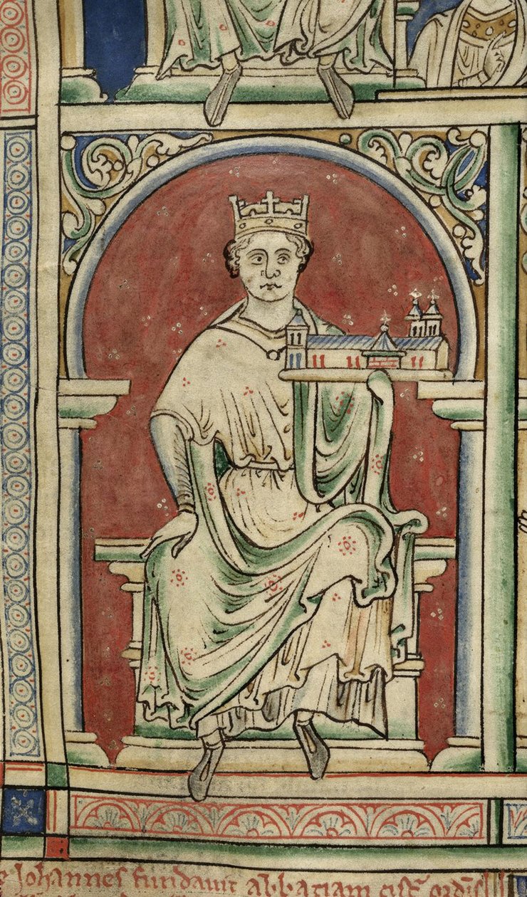 Anglický král Jan Z Historia Anglorum, Chronica majora od Matthew Paris