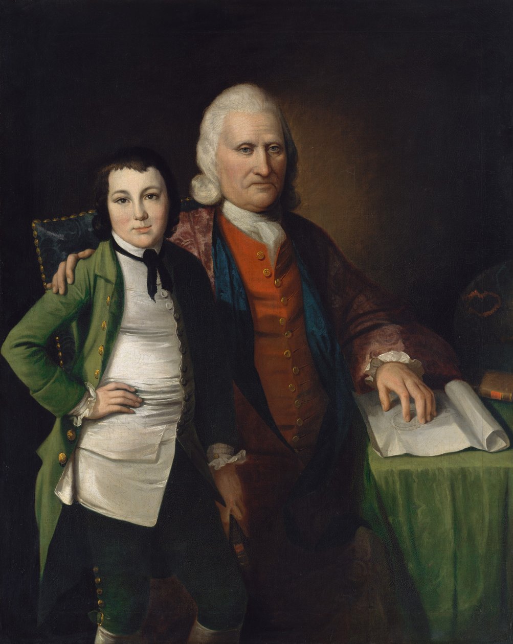 Cadwallader Colden a jeho vnuk Warren De Lancey, ca. 1772. od Matthew Pratt
