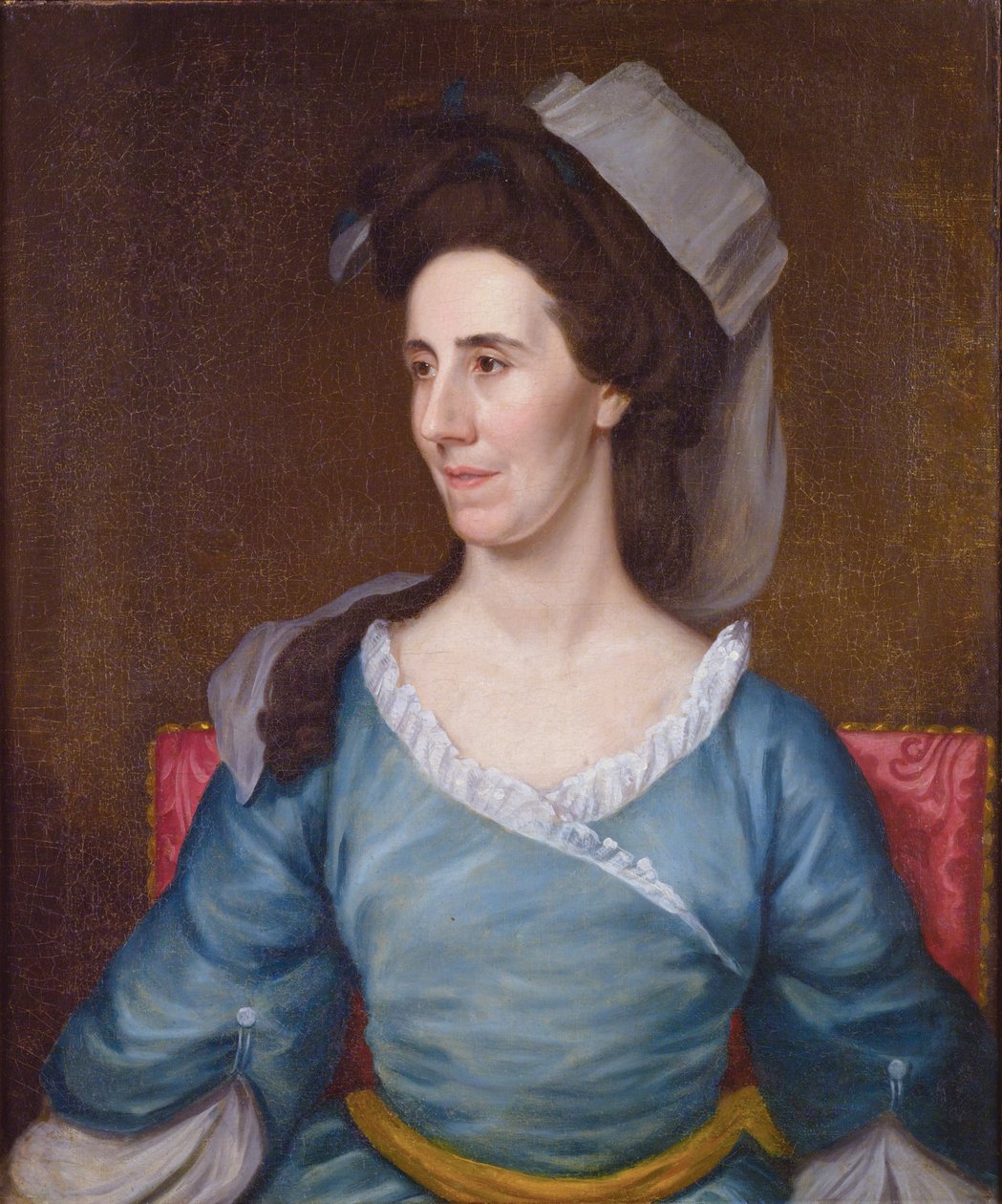 Paní Elias Boudinot (Princeton, New Jersey, 21. července 1736 – Burlington, New Jersey, 28. října 1808) od Matthew Pratt