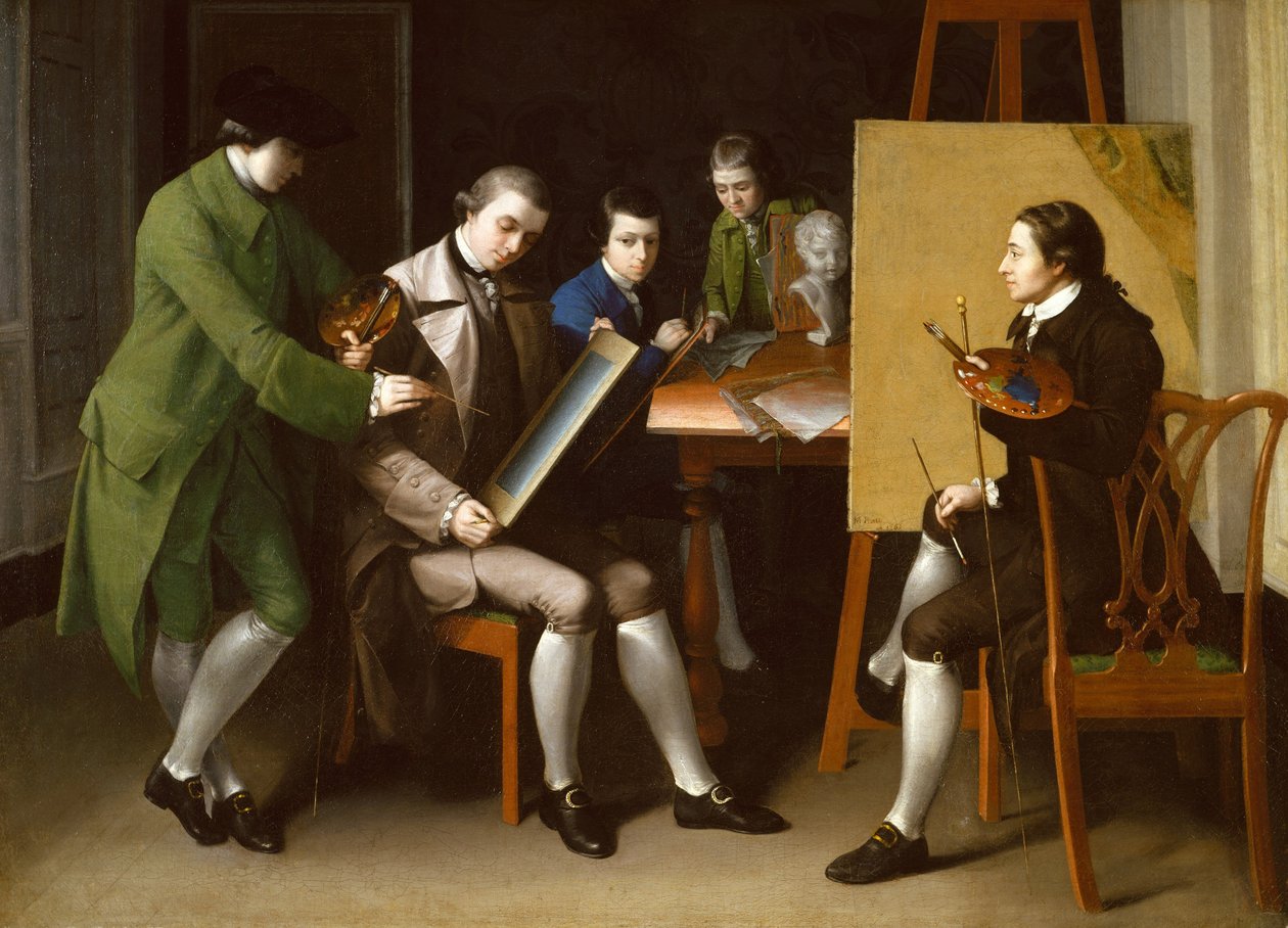 Americká škola, 1765 od Matthew Pratt
