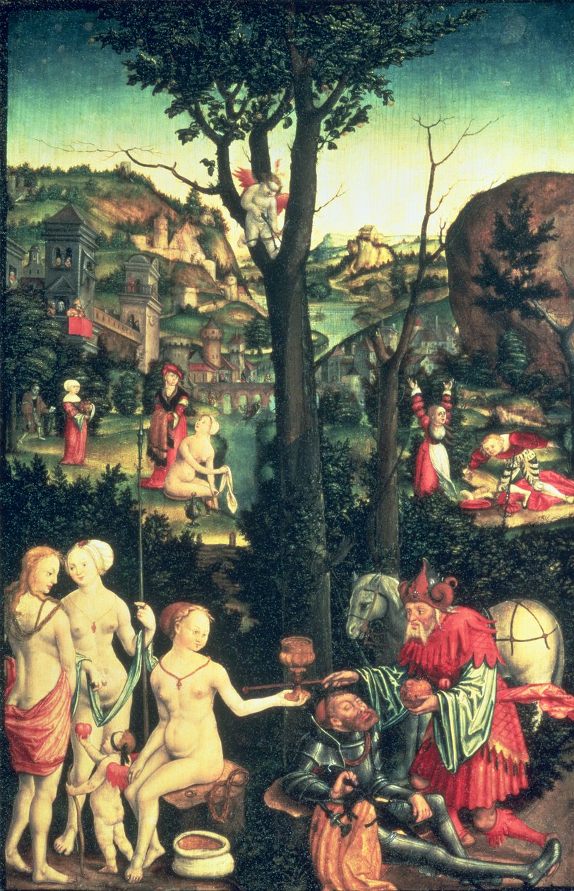 Alegorie lásky (Láska vítězí nad vším) c.1500-6870 (panel) od Matthias Gerung or Gerou