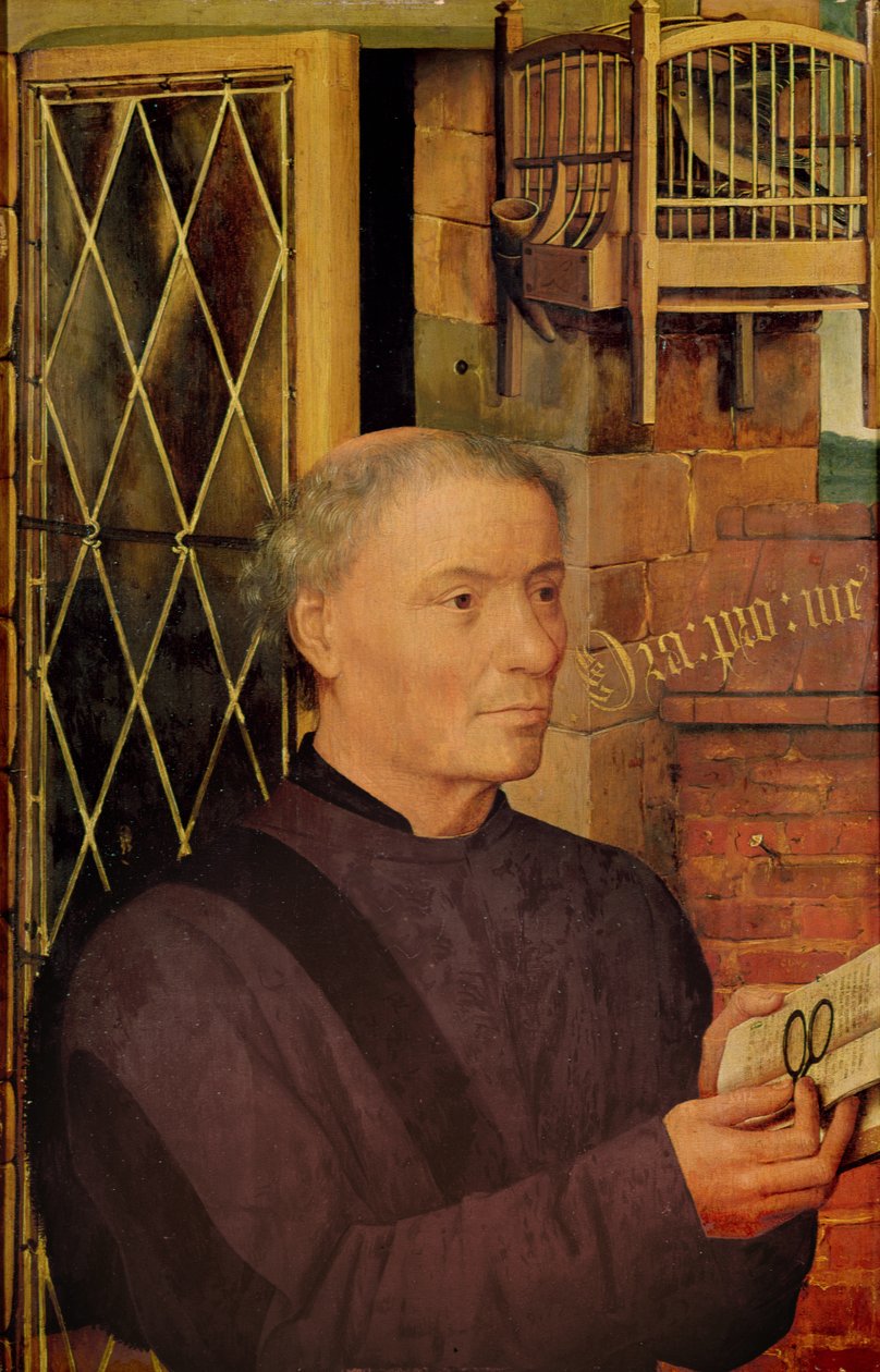 Portrét mecenáše (olej na dřevě) od Matthias Grünewald