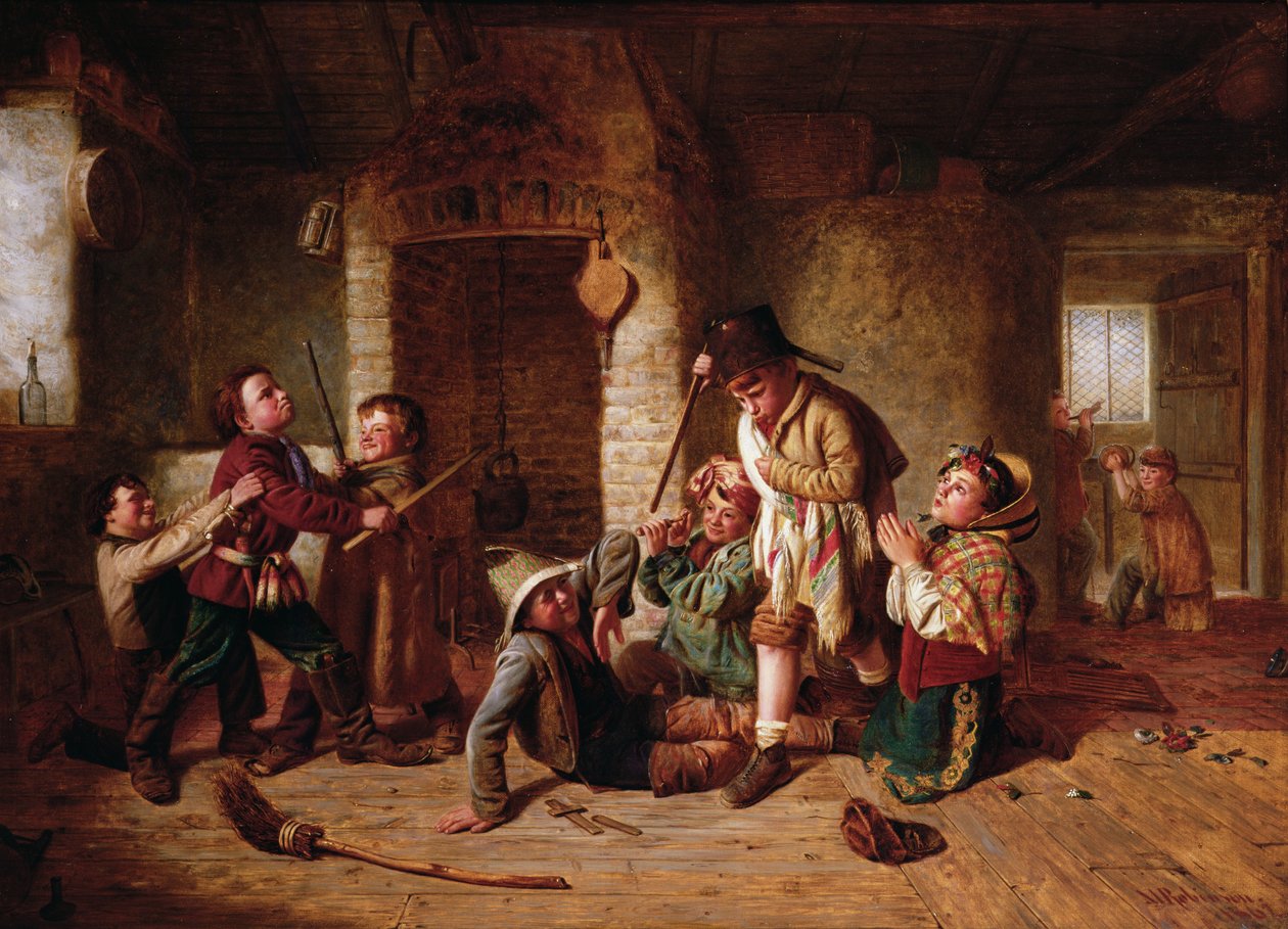 Hraní na vojáky, 1862 od Matthias Robinson