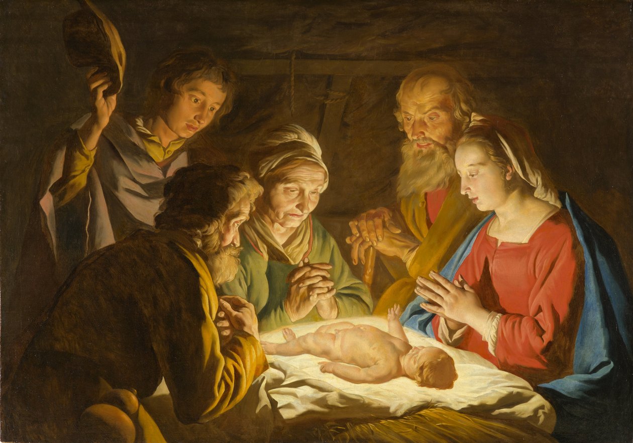Klanění pastýřů od Matthias Stom